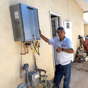 Tankless water heater installation in an original Best Quality Plumbing project photo