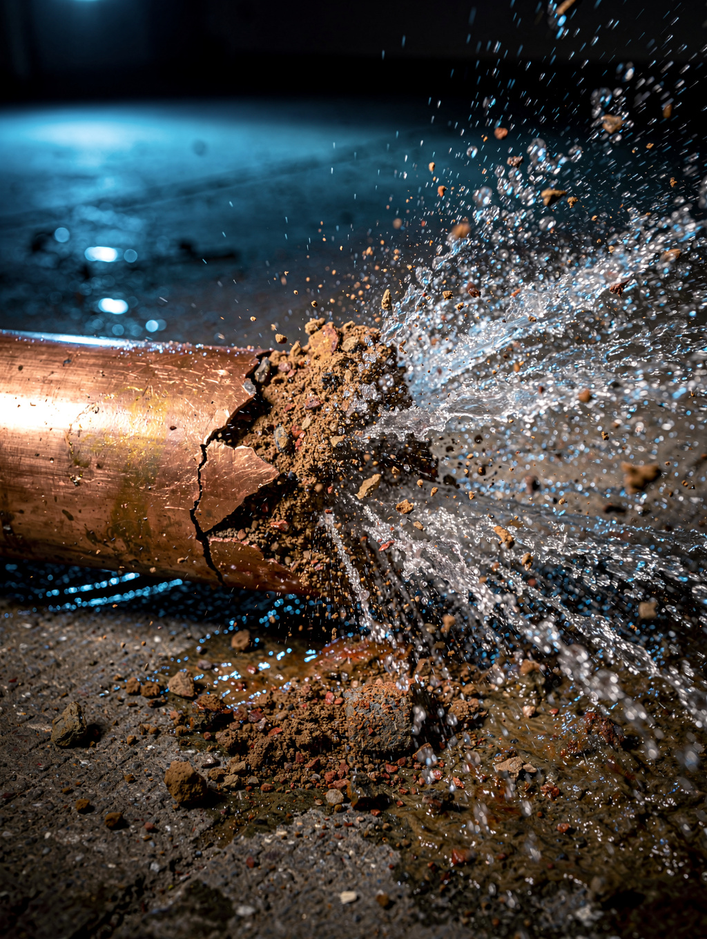 Emergency Pipe Burst - Before